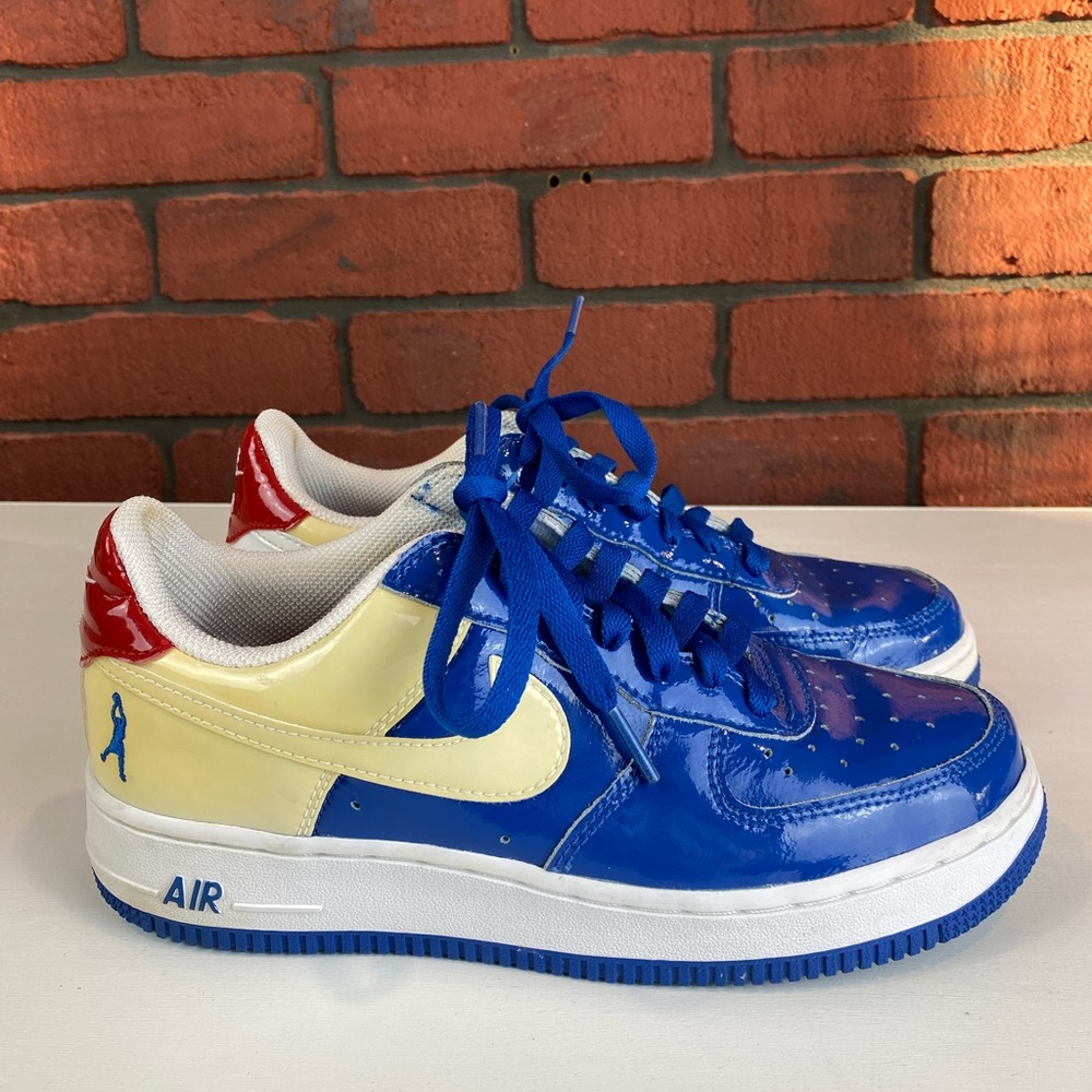 Nike Air Force 1 Low Sheed Blue Jay White Varsity‎ Red 2006 Sneakers Size 6Y - Picture 3 of 6